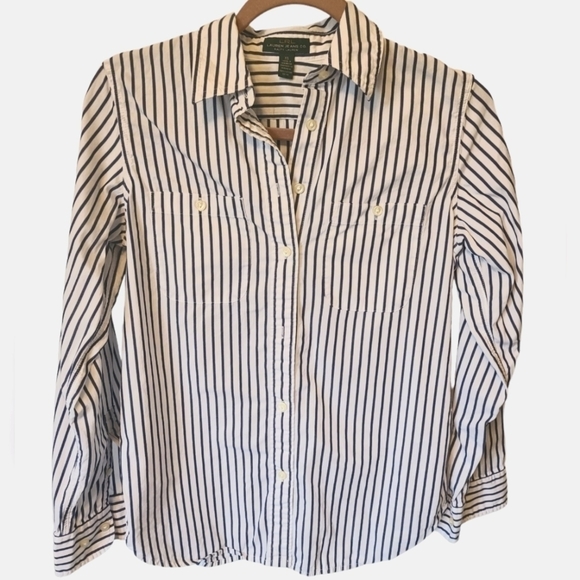 Lauren Ralph Lauren Tops - LAUREN Jeans Co. Ralph Lauren Blue Striped Button Down Long Sleeve Size XS